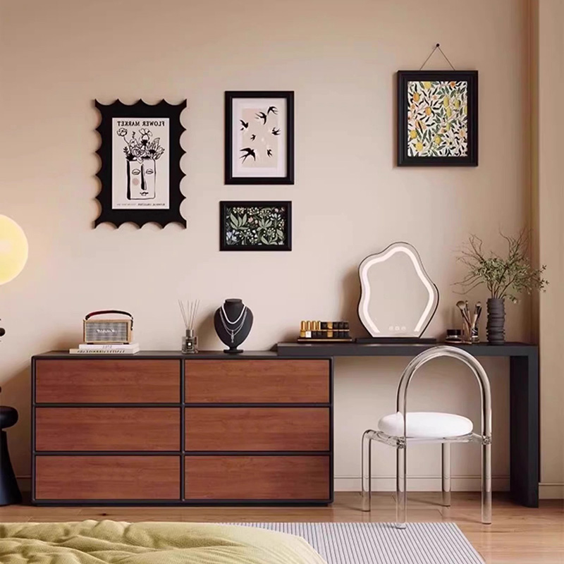 Home Essentials Bathroom Storage - Dressing Table Black Large Vestidores Home