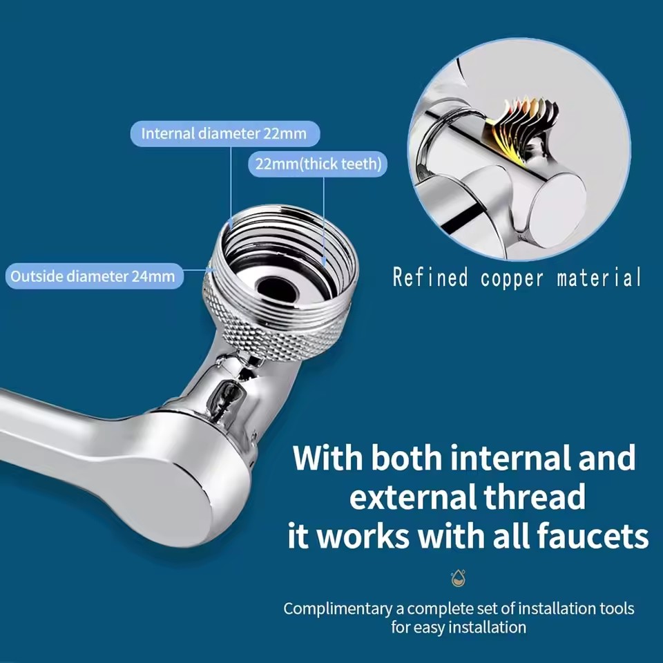 Metal Universal Faucet Extende - огляд і ціна Basin Mixer Tap