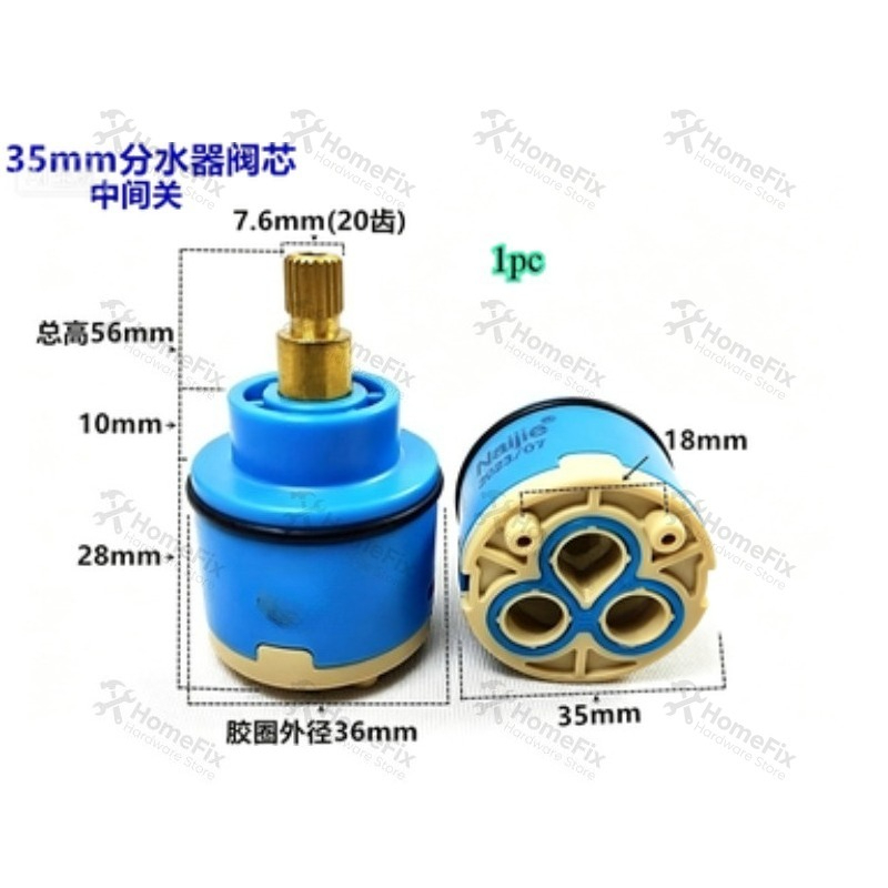 1Pcs Ceramic Valve Core 28mm 3 - огляд і ціна Basin Mixer Tap