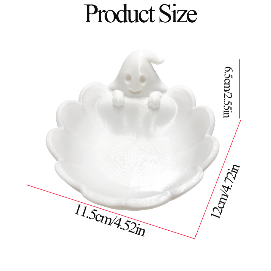 Matte White 3D Cute Ghost-Shap - огляд і ціна Home Essentials Bathroom Storage